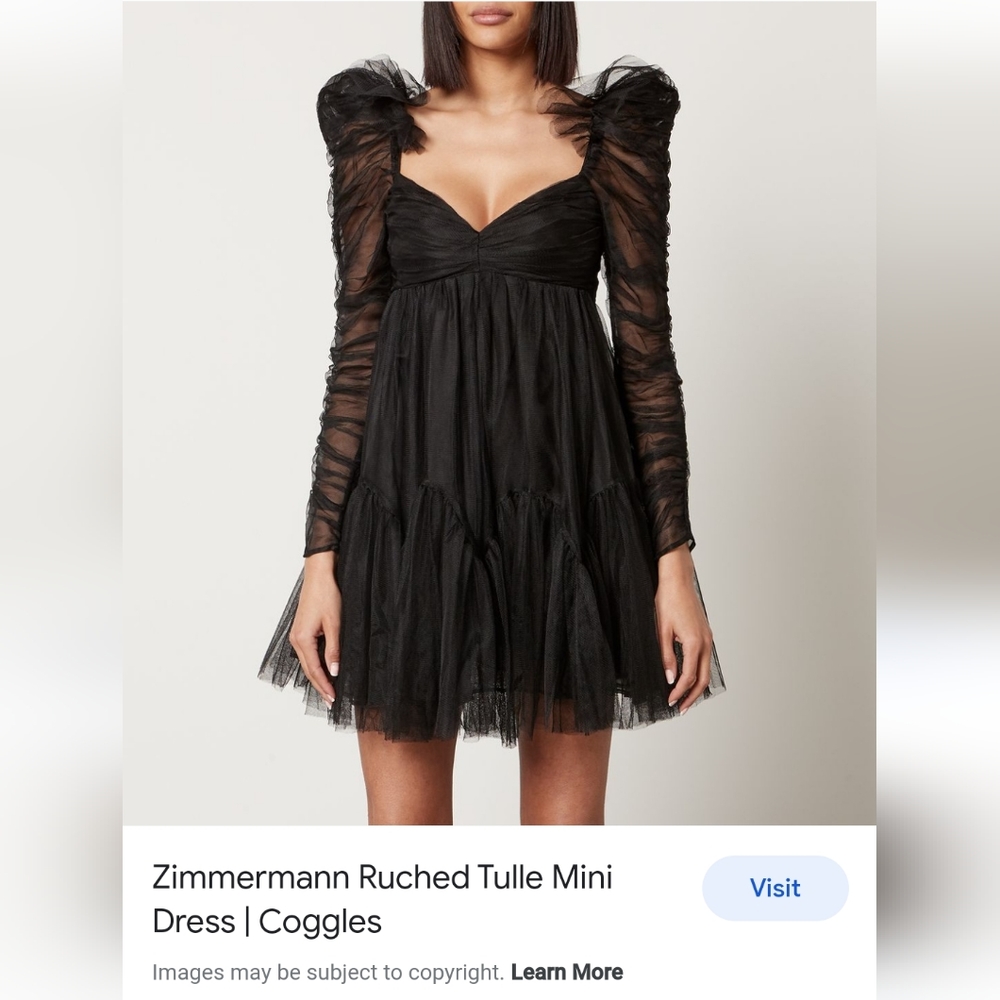 Ruched tulle Zimmermann dress